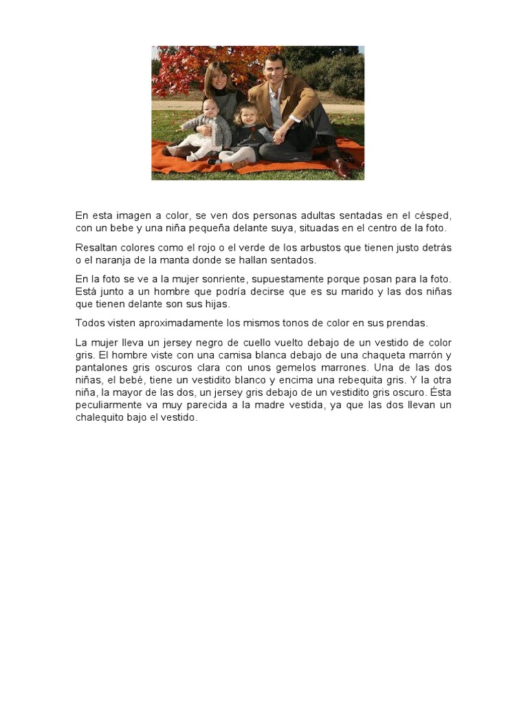 Descripcion de Una Foto | PDF