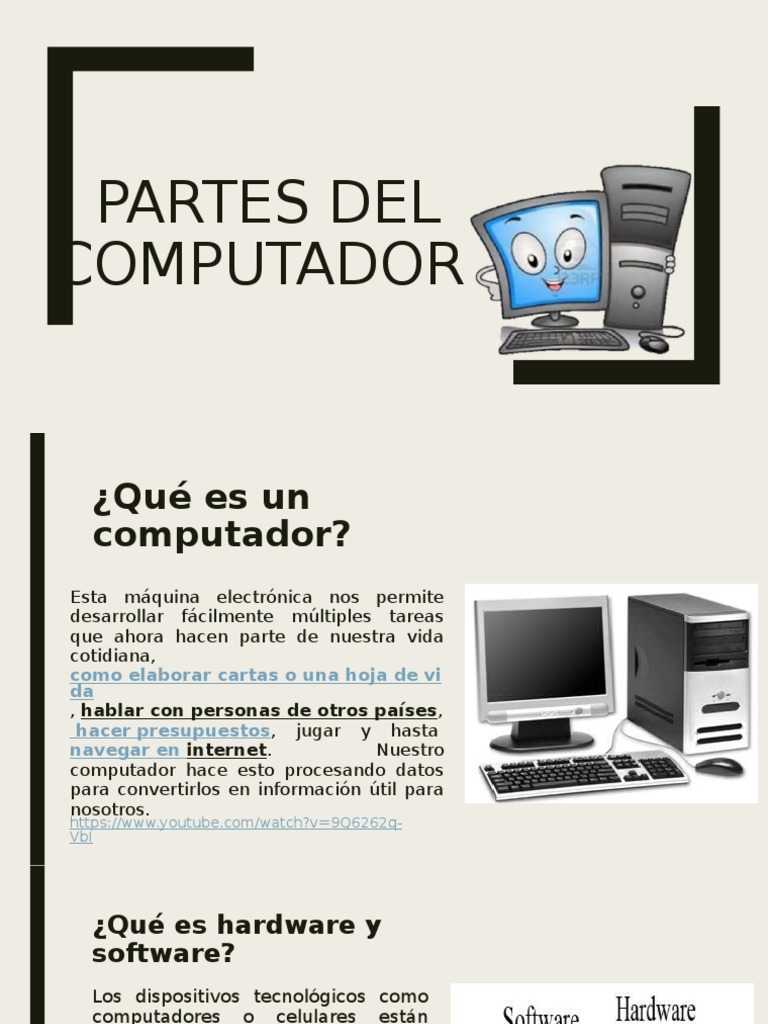 Partes del Computador y sus Funciones | PDF | Ventana (informática ...