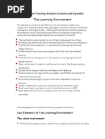 Learning Environment Handout Workshop 1