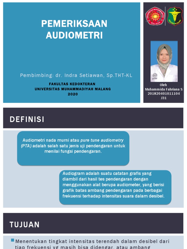 Pemeriksaan Audiometri: Metode dan Interpretasi | PDF