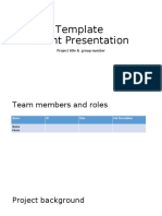 Template-Event Presentation