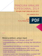 Draf Semakkan Buku Garis Panduan Amalan Profesional 2019