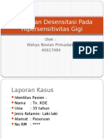 Perawatan Desensitasi Pada Hipersensitivitas Gigi