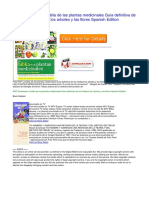 La Biblia de Las Plantas Medicinales Guia Definitiva de Las Hierbas Los Arboles y Las Flores Spanish - Tdulrmo PDF