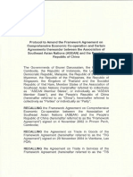 Protocol To Amend The Framework Agreement ACFTA Complete PDF