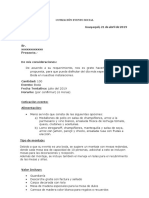 Ejemplo de Cotizaciones para Eventos y Banquetes PDF