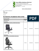 Estimate For Meeting Room Chairs