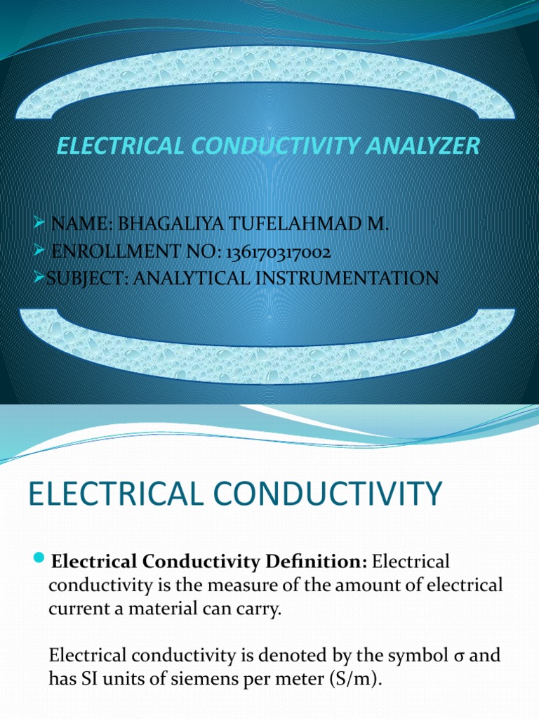 Electrical Conductivity Measurement Guide | PDF | Electrical ...