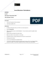 Adv Business Calculations L3 Past Paper Series 4 2013 PDF