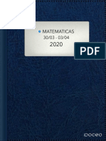 Tarea MATEMÁTICAS Semana Del 30 de Marzo Al 3 de Abril