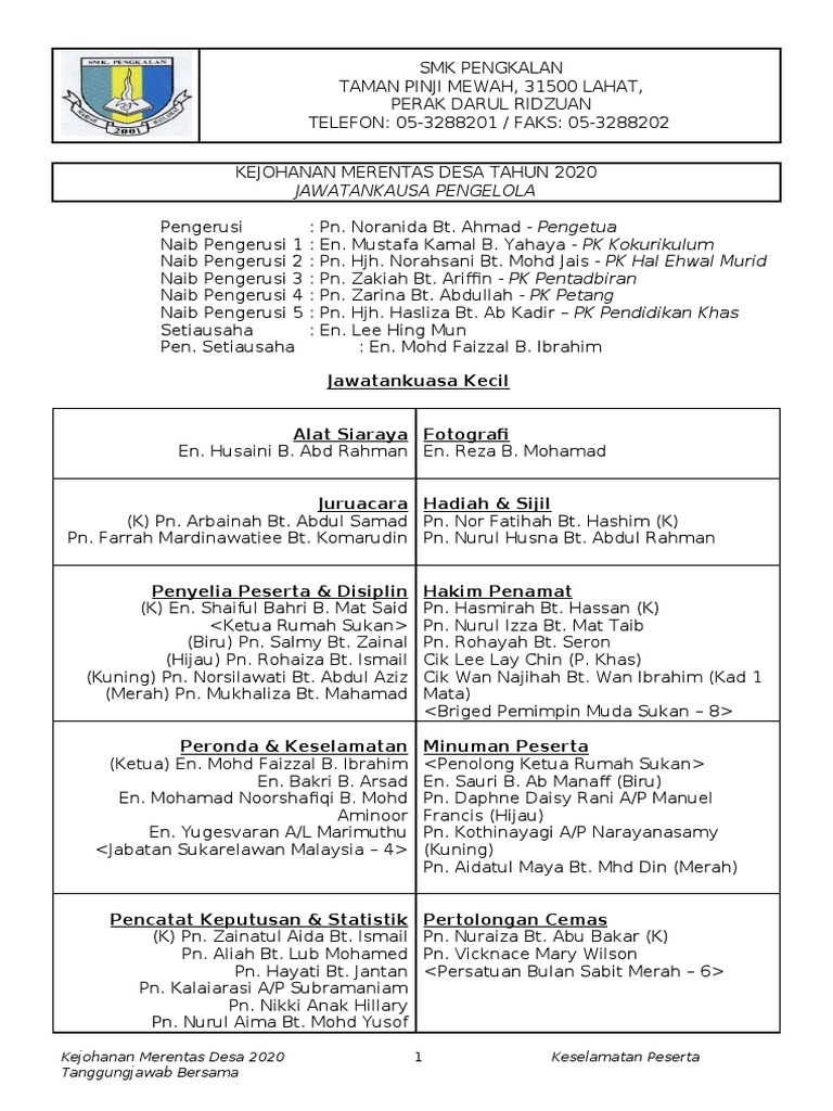 Manual Pelaksanaan 2020 Pdf