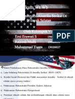 Masa Rekonstruksi Amerika Serikat Di Wilayah Selatan