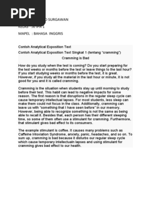 Soal Analytical Exposition Covid 19 Studi Indonesia