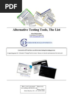 Download Alternative Testing Tools List by acquarianblue SN453910 doc pdf