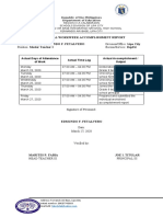 INDIVIDUAL WORKWEEK ACCOMPLISHMENT REPORT EDMUNDO F. FETALVERO 2nd Week