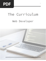 Web Developer Curriculum - Summary - NEW