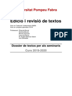 Dossier de Textos Per Al Seminari PDF