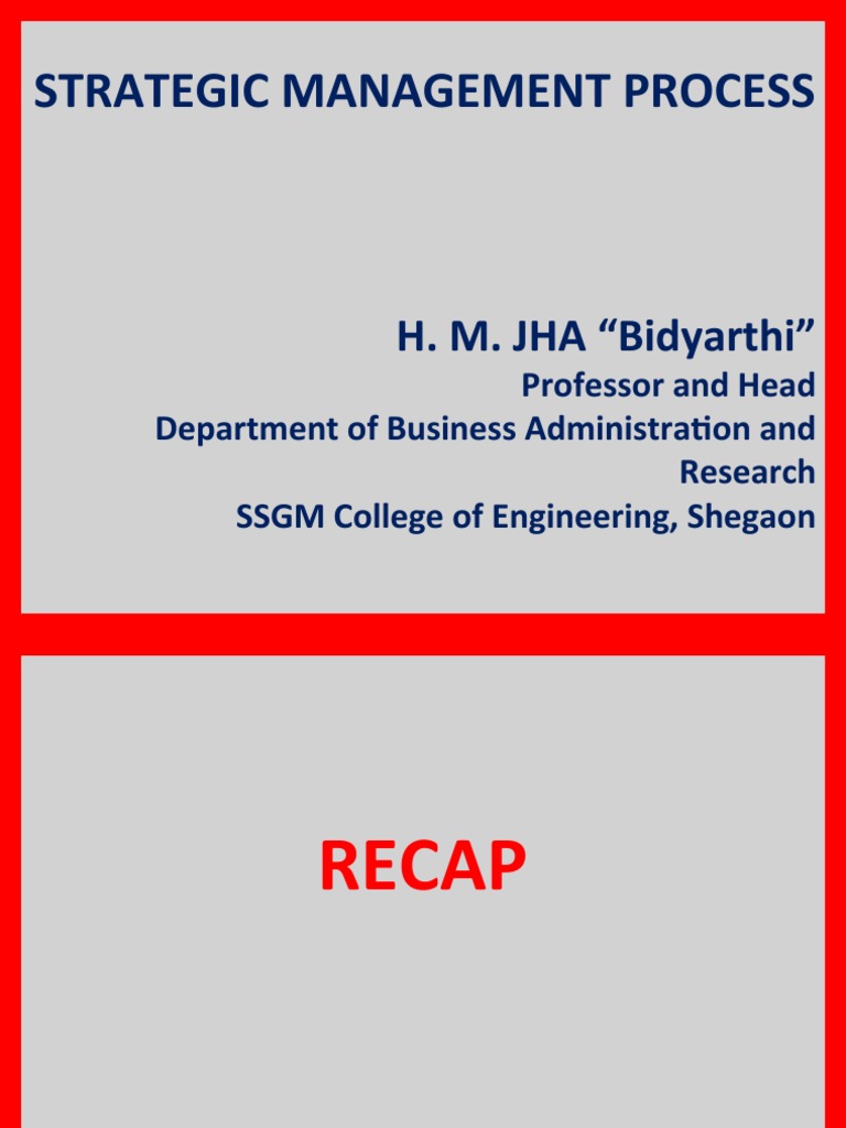 3 Strategic Management Process | PDF