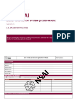 Energy Management System Questionnaire