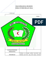 Sop Pemberian Nutrisi Melalui Oral