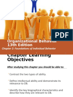 Chapter 2 Foundation of Individual Behavior 3RD Term 2019 2020