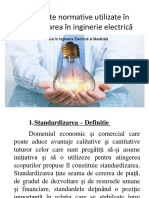 Documente Normative Utilizate in Ingineria Electrica