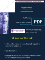 Individual Variability in English Pronunciation Edited For Distribution