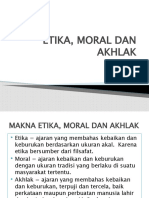 Etika, Moral Dan Akhlak