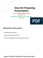 Guidelines For Preparing Presentation PDF