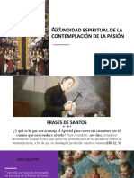 Fecundidad Espiritual de La Contemplación de La Pasión