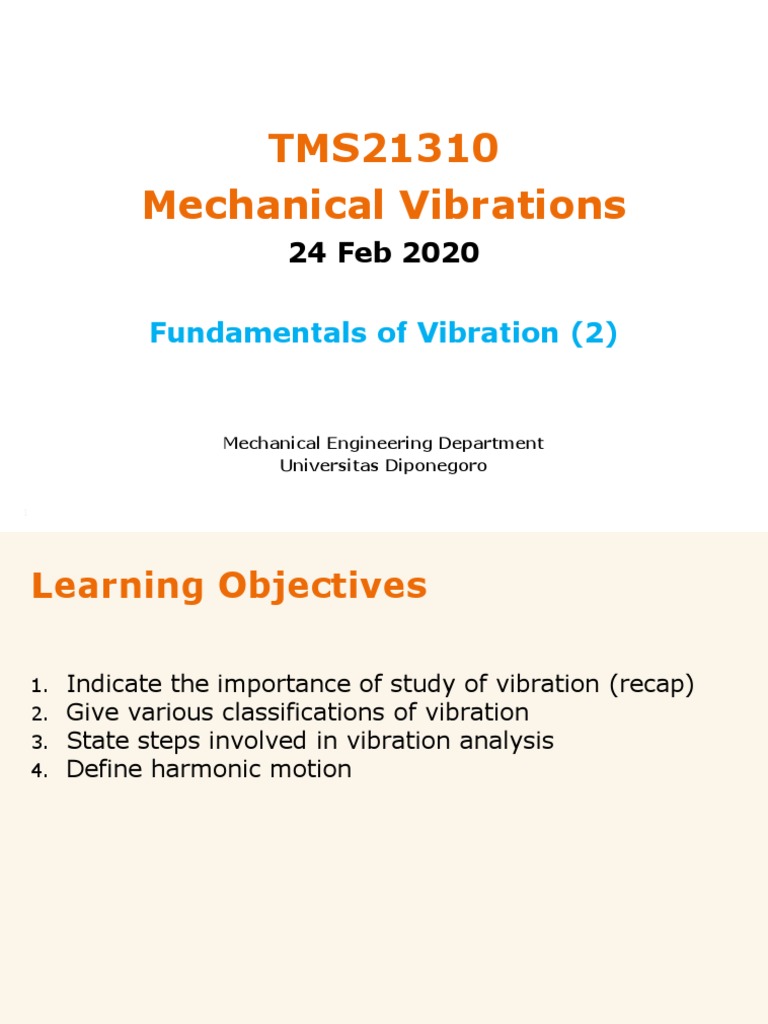 Vibration Chapter01 Intro2 PDF | PDF | Force | Physics