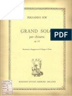 Fernando Sor Grand Solo Per Chitarra Op. 14 Ruggero Chiesa PDF