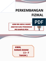 Kuliah 7 & 8 Perkembangan Fizikal