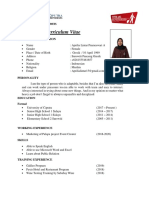 CV Resume - Aprilia Lintar P. Al Imani PDF