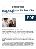 China and Viruses - The Case of Dr. Xiangguo Qiu