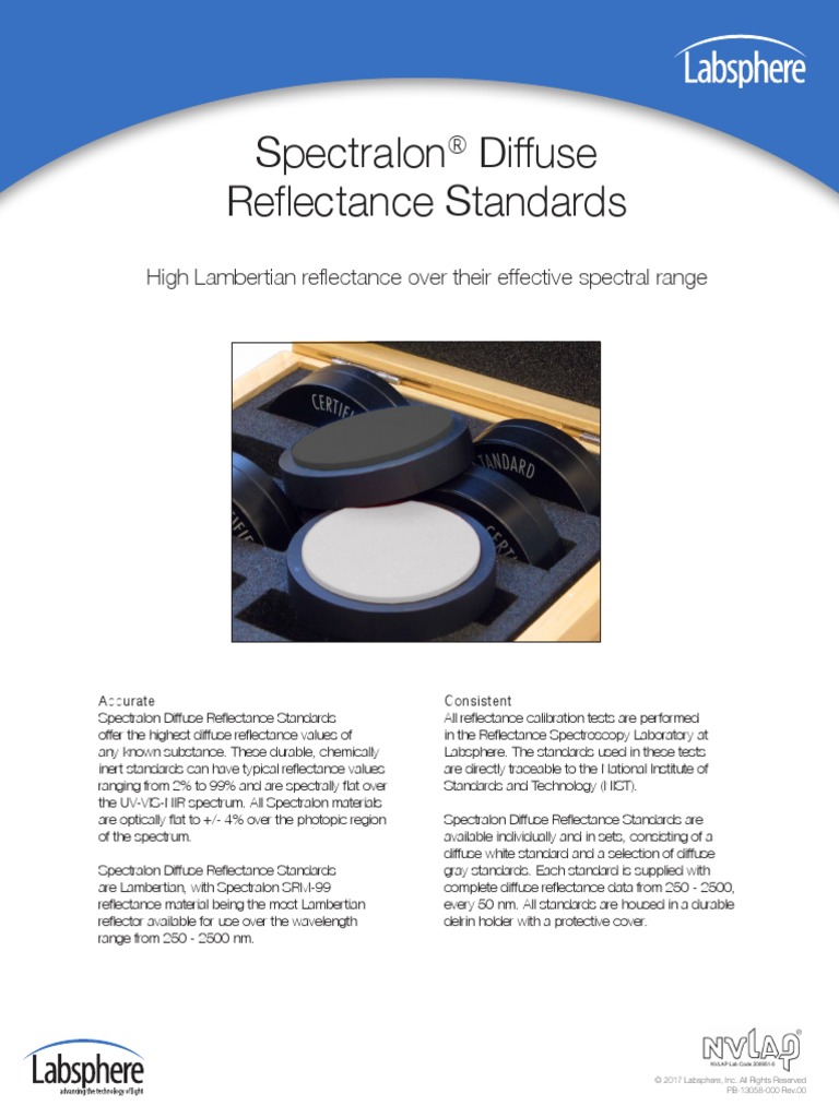 60 Labsphere 80 Spectralon Diffuse Reflectance Standards Calibrated