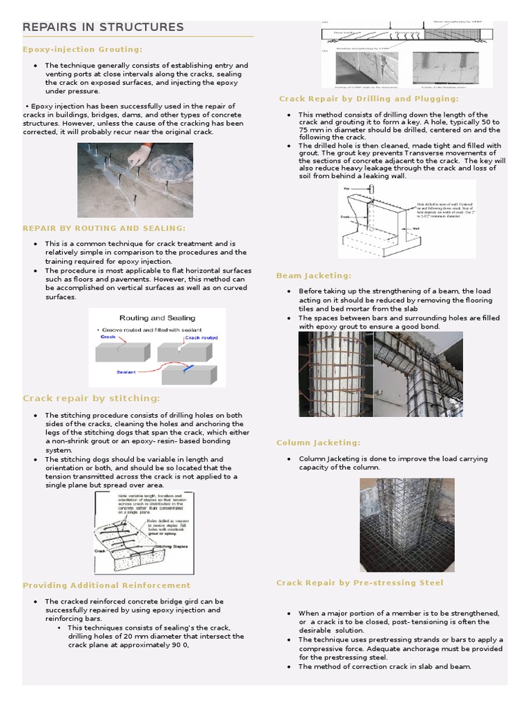 Repairs in Structures | PDF | Prestressed Concrete | Engineering