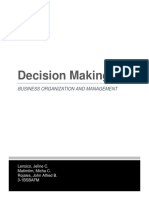 Decision Making Written Report