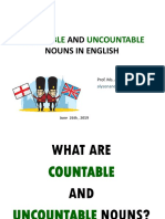 Countable and Uncountable Nouns in English PDF