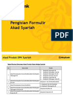 Cara Pengisian Formulir Akad Syariah