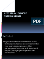 Kebijakan Ekonomi Internasional