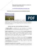 Ecosistemas, estructura y funcionamiento. Controles y manejo de agroecosistemas sostenibles. Agroecología (2).