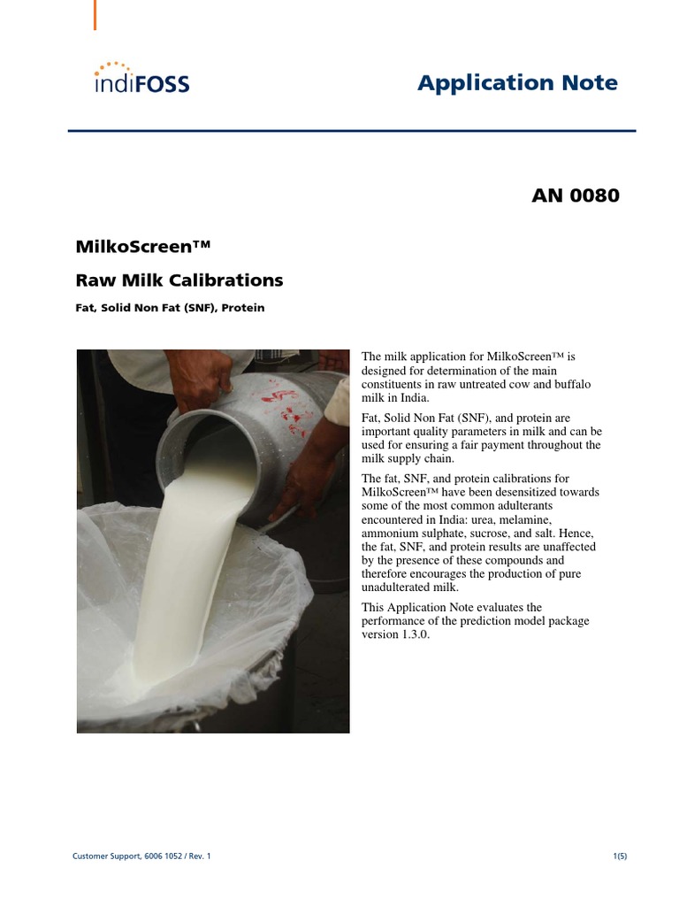 MilkoScreen Application Note 80 - Rev. 1 | PDF | Accuracy And Precision ...