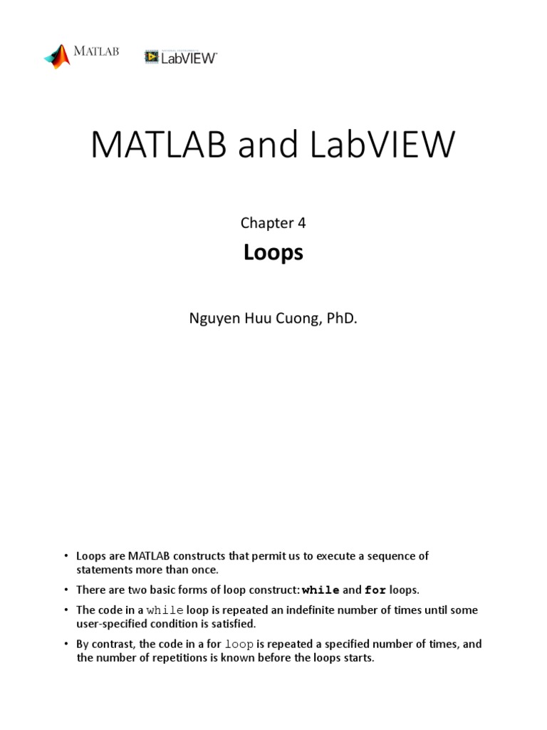 MATLAB and LABView_Chapter 4