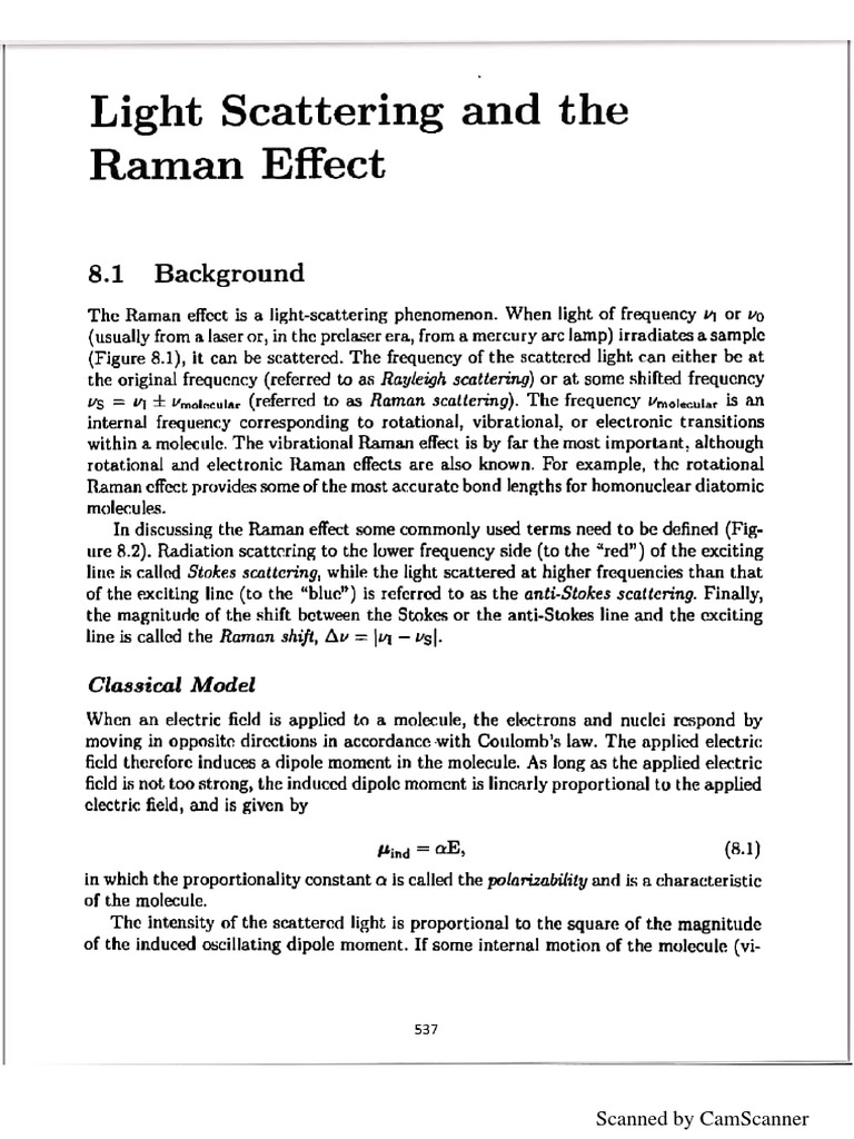 Raman Effect PDF