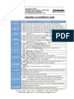 CALENDARIO 2020 - ISFD 129