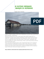 Kerusakan Hutan Menjadi Penyebab Banjir Di Konawe Utara