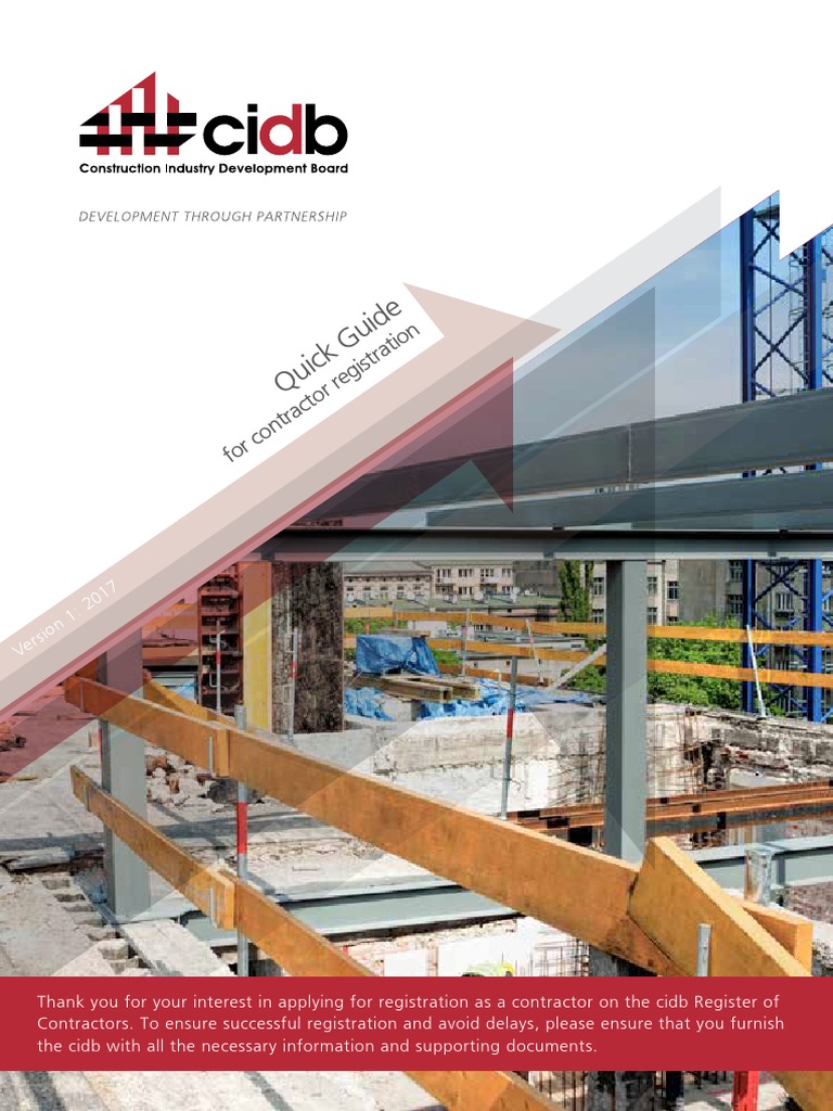 Quick Guide For Contractor Registration Pdf Joint Venture Accounting