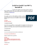 Instalación de GLPI en CentOS 7 Con PHP 7 y MariaDB 10