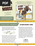 Jefferson Measures a Moose Teacher Tip Card